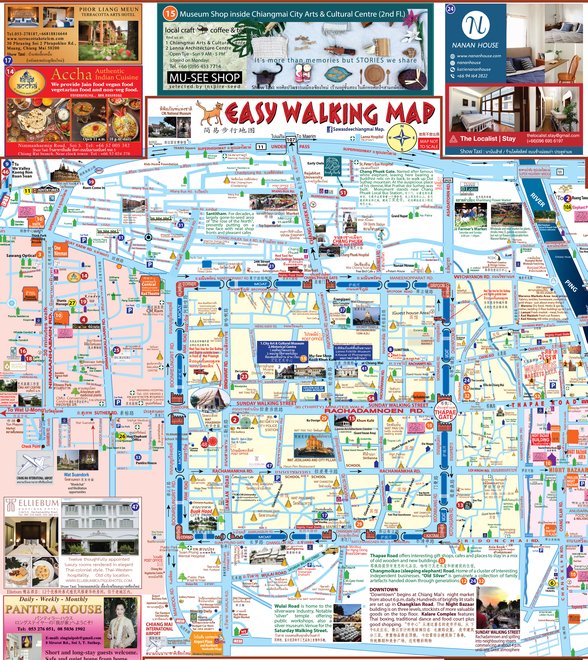 Chiang Mai Old City Map Sawasdee Chiang Mai Map